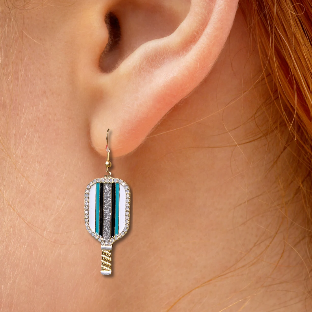 Glamorous Pickleball Earrings
